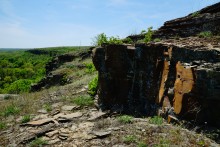 Скалы на реке Кундрючья у хутора Голубинка
