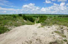 Старое казачье укрепление на Миусе, времен Петровских походов.