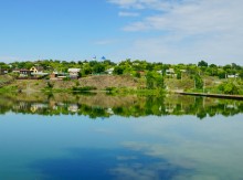 Новый понтонный мост через Северский Донец у станицы Краснодонецкой