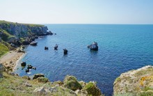 Прогулки по заповеднику на полуострове Казантип. По скалам и пляжам в обществе птиц и медуз