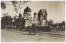 Подбитый танк КВ на Соборной площади