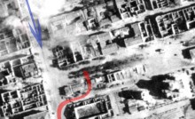 Подбитый танк КВ на Соборной площади