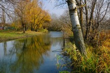 Осень в хуторах Дугино и Обуховка на реке Каланча