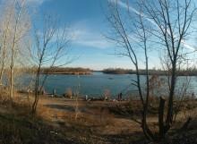 Осенняя набережная Дона в Аксае