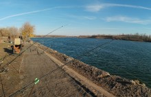 Осенняя набережная Дона в Аксае