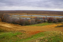 Ракушечные обрывы у хутора Александровка Аксайского района