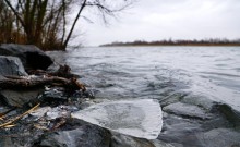 Дон в декабрьскую оттепель после морозов