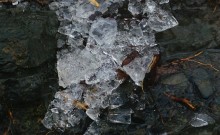 Дон в декабрьскую оттепель после морозов