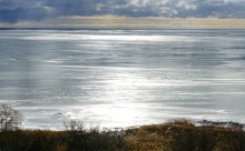 Таганрогский залив у Морского Чулека в январе