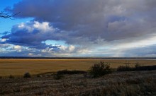 Льды и облака Миусского лимана в январе