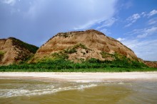 Берег Таганрогского залива между поселком Приазовский и хутором Рожок