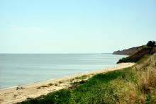 Берег Таганрогского залива между поселком Приазовский и хутором Рожок