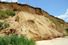 Берег Таганрогского залива между поселком Приазовский и хутором Рожок