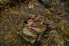 Фундаменты церкви в хуторе Голубинка Белокалитвенского района