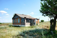 Старый курень в хуторе Нижнежуравском