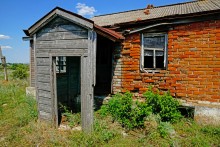 Старый курень в хуторе Нижнежуравском
