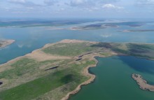 Водно-болотные угодья на берегах Весёловского водохранилища на Маныче.