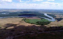 Урочище Огиб на Северском Донце, вид со стороны Кундрюченских песков