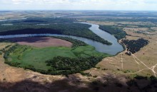 Урочище Огиб на Северском Донце, вид со стороны Кундрюченских песков