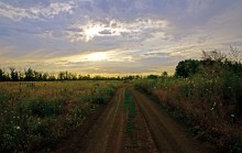 Аксайское небо июльским вечером