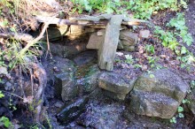 Водопад в балке на берегу Северского Донца