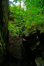 Водопад в балке на берегу Северского Донца