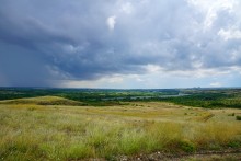 Водопад в балке на берегу Северского Донца