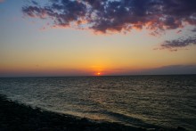 Августовский закат на Чумбур-косе