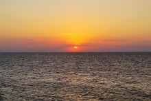 Августовский закат на Чумбур-косе