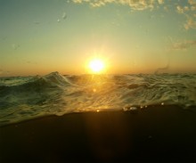 Августовский закат на Чумбур-косе