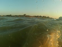 Августовский закат на Чумбур-косе