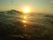 Августовский закат на Чумбур-косе