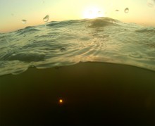 Августовский закат на Чумбур-косе