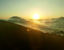 Августовский закат на Чумбур-косе