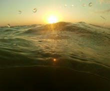 Августовский закат на Чумбур-косе