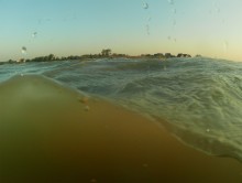 Августовский закат на Чумбур-косе