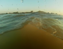 Августовский закат на Чумбур-косе