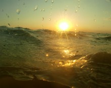 Августовский закат на Чумбур-косе