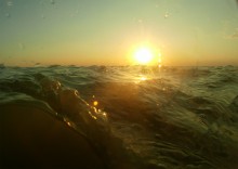 Августовский закат на Чумбур-косе