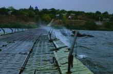 Пыльная буря в августе в центре Ростовской области