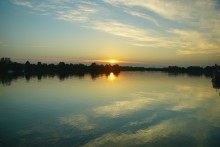 Закат на Дону в Старочеркасской