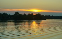 Закат на Дону в Старочеркасской