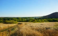 Пейзажи на повороте Северского Донца у хутора Дядин