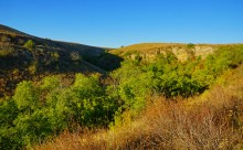 Пейзажи на повороте Северского Донца у хутора Дядин