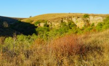 Пейзажи на повороте Северского Донца у хутора Дядин