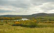 Прогулка по берегу Северского Донца в окрестностях хутора Какичева и гор "Две сестры", Качеровых гор и горы Пирамидальной