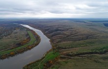 Прогулка по берегу Северского Донца в окрестностях хутора Какичева и гор "Две сестры", Качеровых гор и горы Пирамидальной