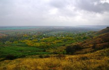 Осень на песчаных холмах по берегу Сухого Донца у хуторов Ольховый и Виноградный