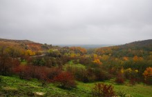 Осень на песчаных холмах по берегу Сухого Донца у хуторов Ольховый и Виноградный