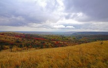 Осень на песчаных холмах по берегу Сухого Донца у хуторов Ольховый и Виноградный